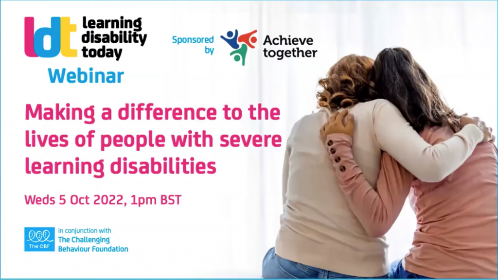 Making a difference to the lives of people with severe learning disabilities