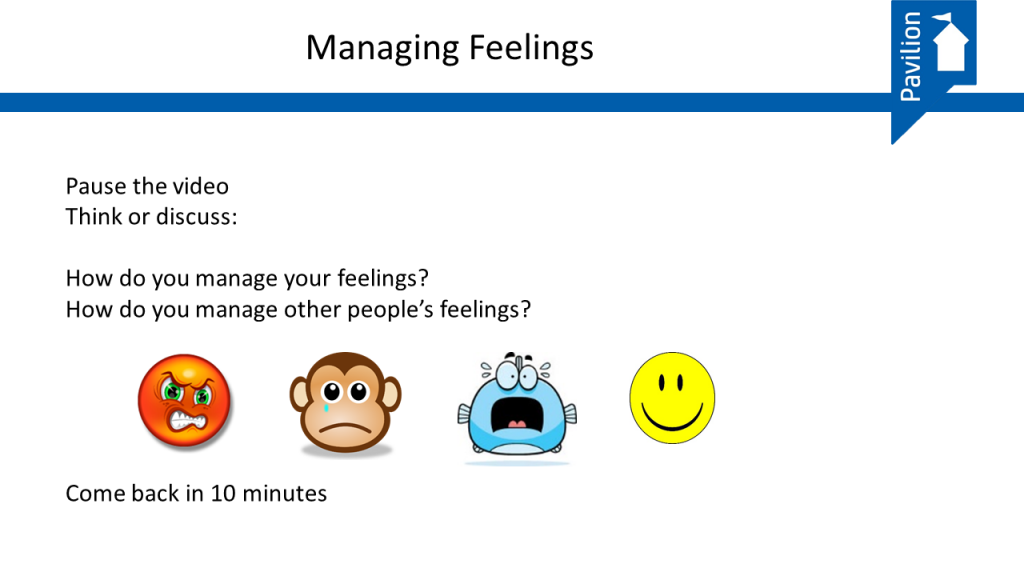 Managing feelings
